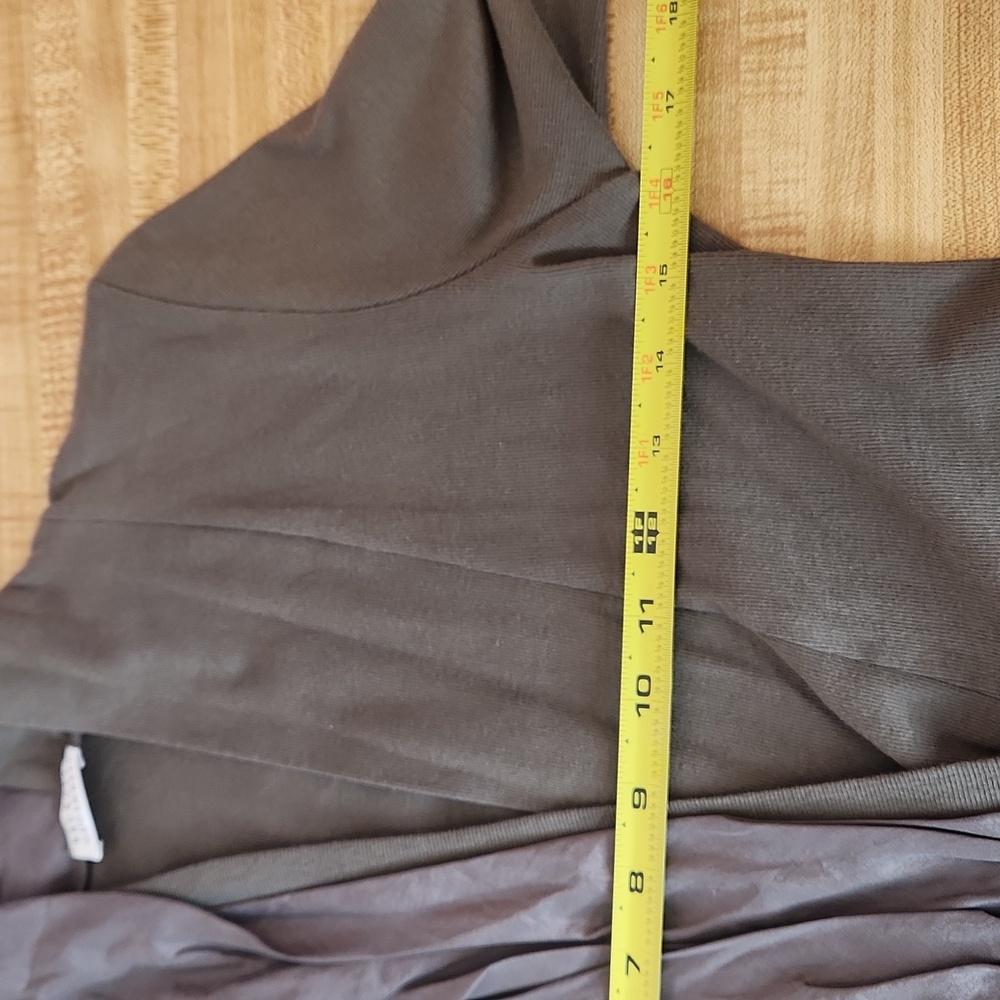BRUNELLO CUCINELLI Grey Thin Ribbed Front Closure Cardigan, size L - Picture 12 of 16